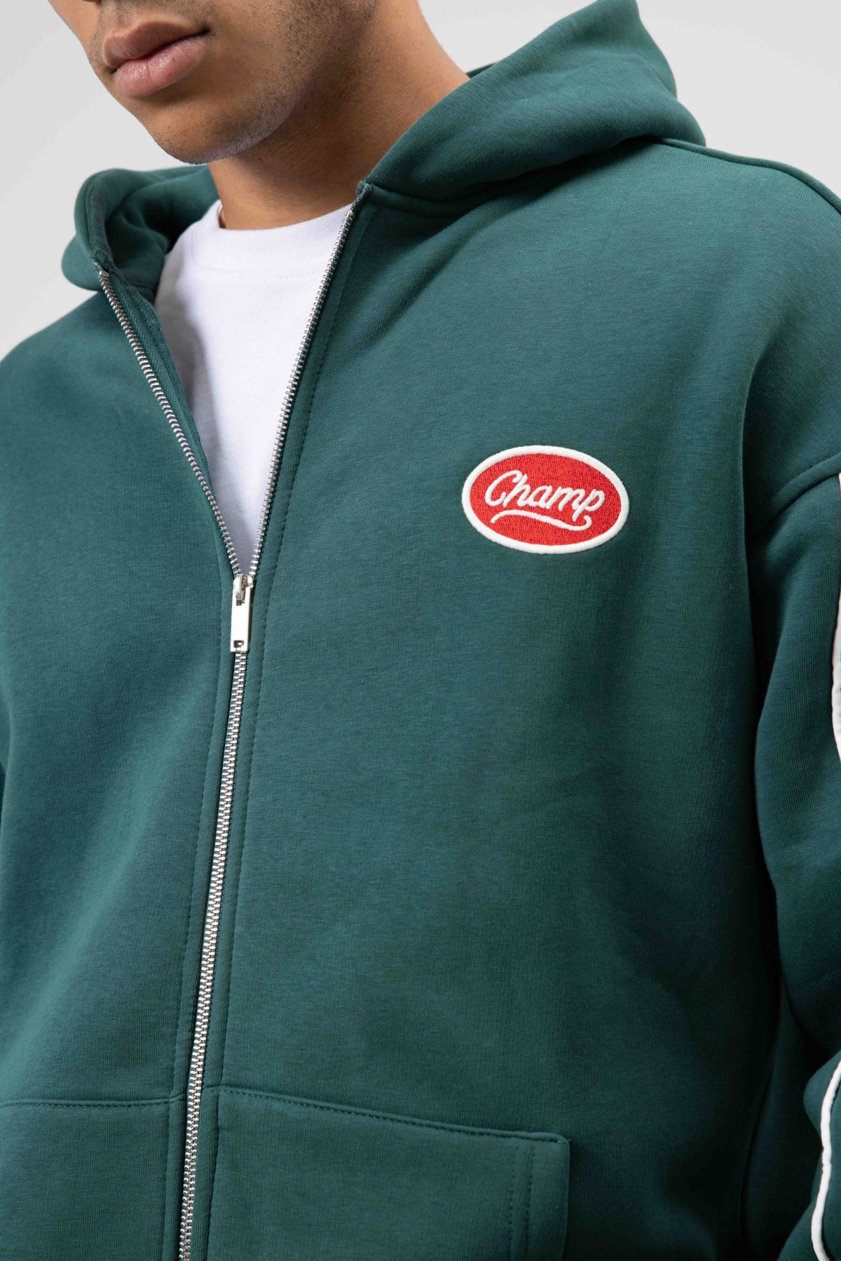 Çizgi Detaylı Oversize Eşofman Takım Nefti