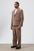 Oversize  Takım Elbise Kahve