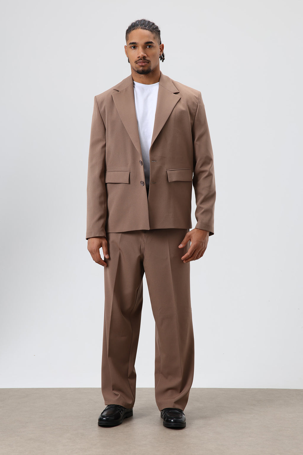 Oversize  Takım Elbise Kahve